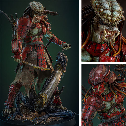 Alien vs. Predator: Akaoni Samurai Predator, 1/6 Figur von Hot Toys