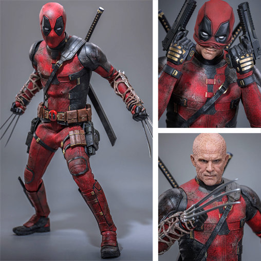 Deadpool und Wolverine: Deadpool - Battling Version, Typ: 1/6 Figur