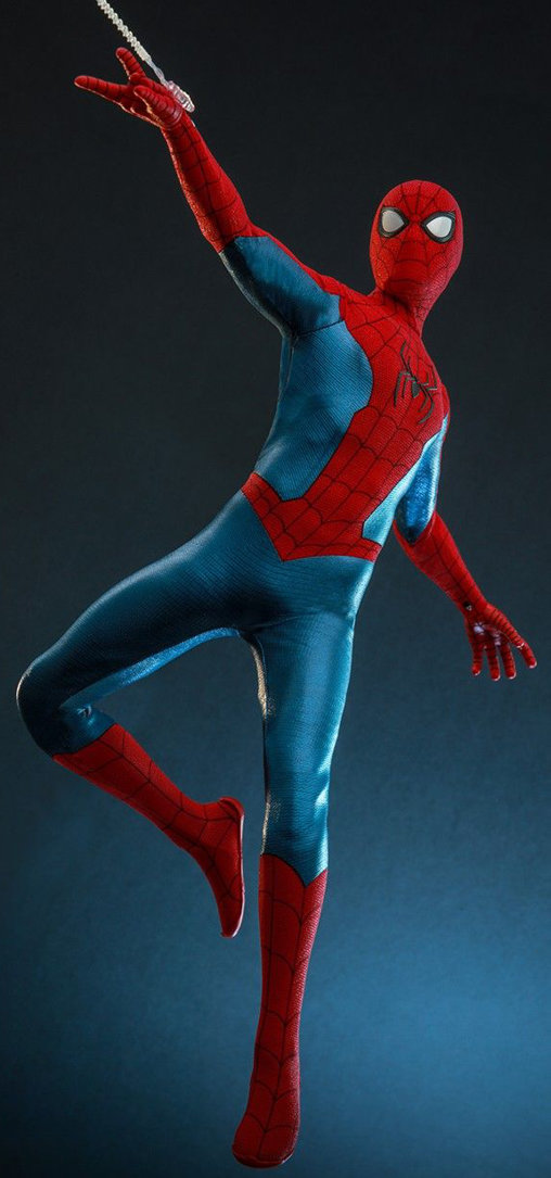 Spider-Man - No Way Home: Spider-Man - New Red and Blue Suit, 1/6 Figur ... https://spaceart.de/produkte/spm043-spider-man-new-red-and-blue-suit-figur-hot-toys.php
