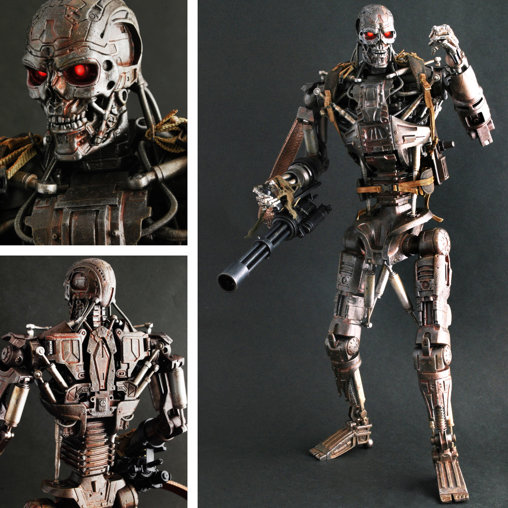Terminator - Salvation: T-600 Endoskeleton, 1/6 Figur von Hot Toys