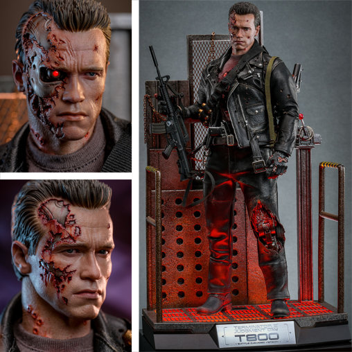 Terminator 2: T-800 - Battle Damaged Version 2.0, 1/6 Figur von Hot Toys
