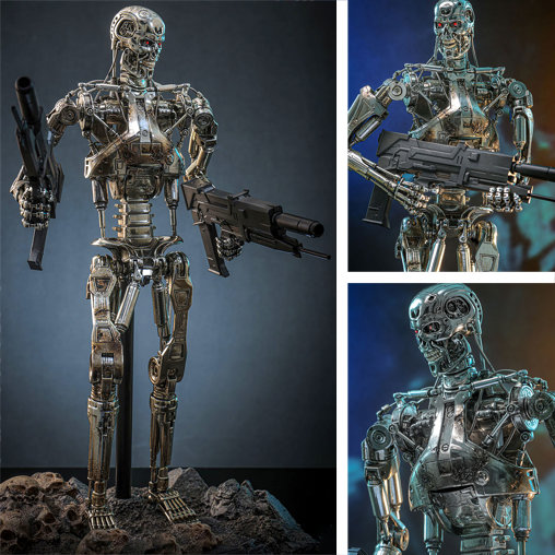 Terminator 2: T-800 Endoskeleton - Battle Damaged, Typ: 1/6 Figur