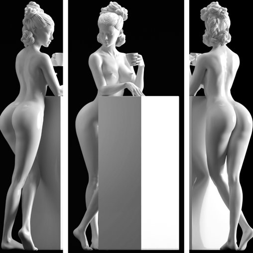 Enjoy in White: A Cup of Love, Typ: Statue