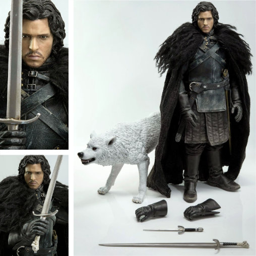 Game of Thrones: Jon Snow und Ghost, Typ: 1/6 Figur