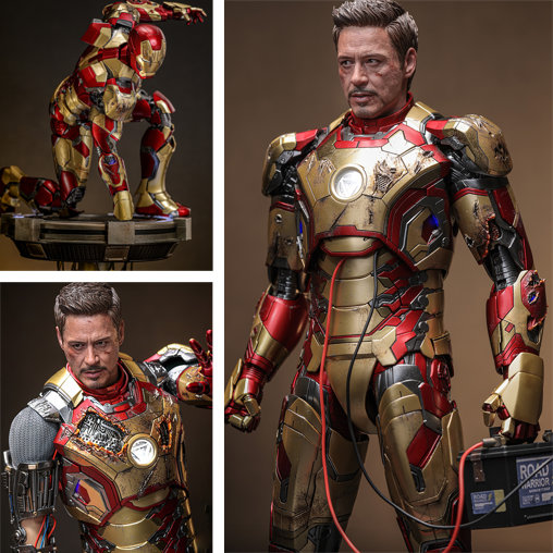 Iron Man 3: Iron Man Mark XLII 2.0 - Deluxe - DieCast, Typ: 1/6 Figur