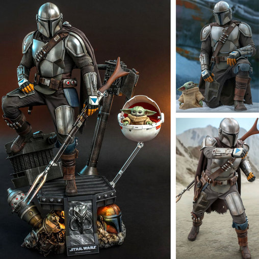 Star Wars - The Mandalorian: The Mandalorian and The Child - Deluxe QS, Typ: 1/4 Figur
