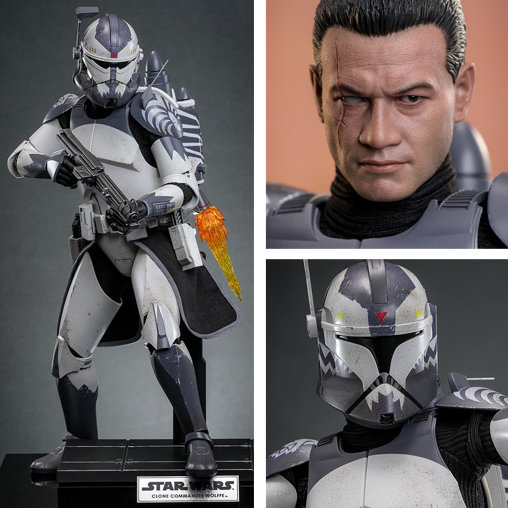 Star Wars - The Clone Wars: Clone Commander Wolffe, Typ: 1/6 Figur